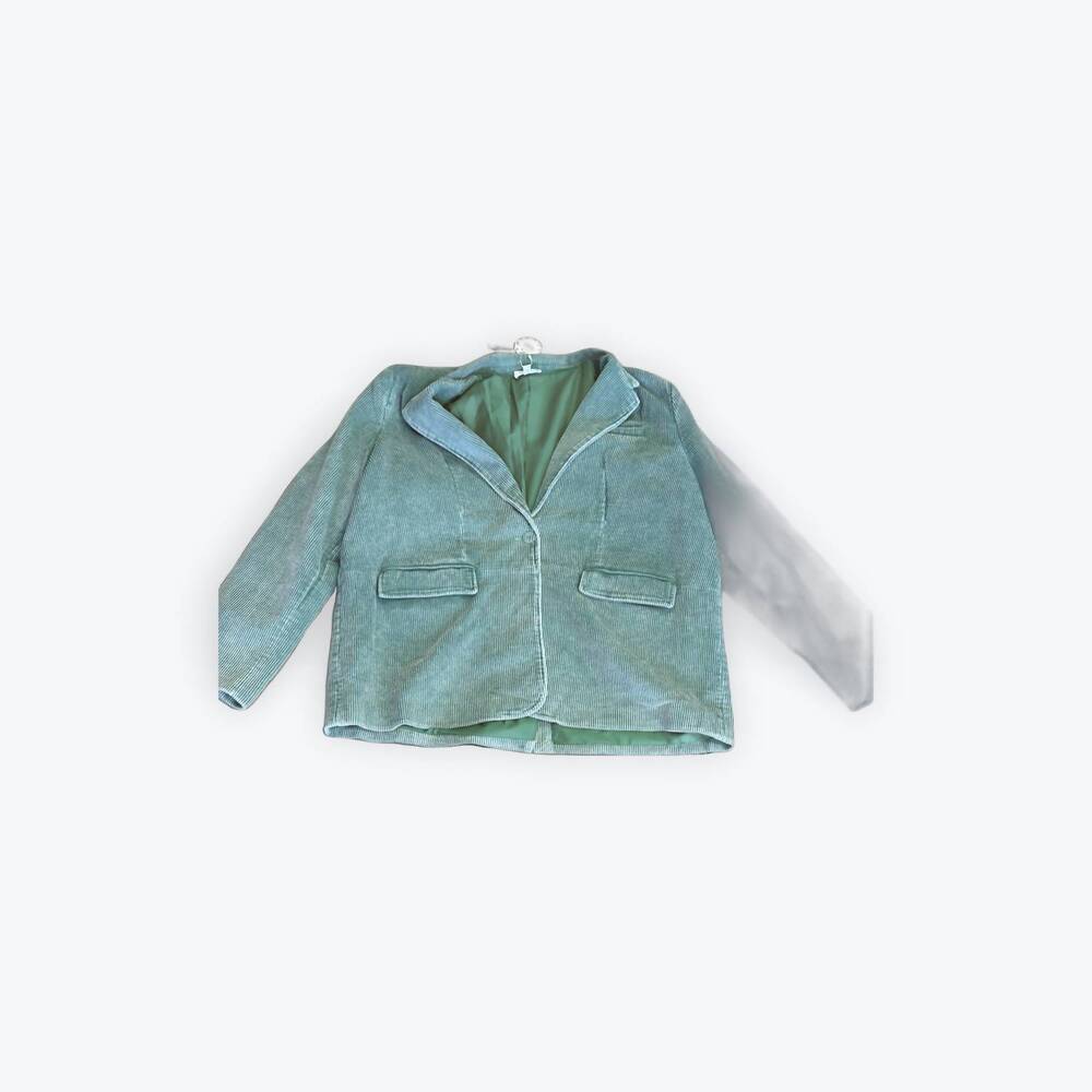 NEW ODDI women's corduroy blazer - plus in green